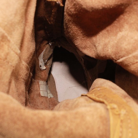 *Bronx Brown Leather Knee High Heeled Boots Size 37 - Picture 7 of 9